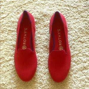 Rothy’s Loafer, Dark Red, size 7; never worn!